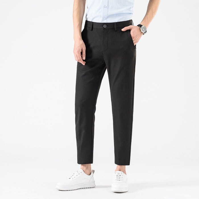 Casual Cropped Pants Herren Frühling und Herbst Slim Fit Skinny Business Herren Anzughose Korean Fashion