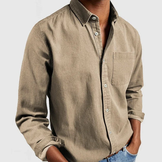 Aurevante Men's Cardigan - 2024 Casual Cotton Blend Collection