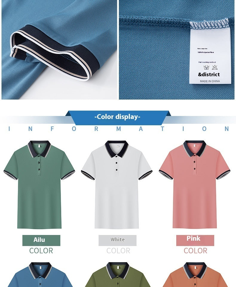 Business Poloshirt Revers Kurzarm Firmenkultur Kleidung