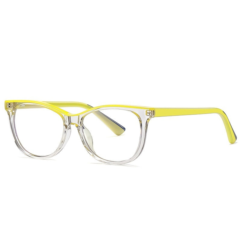 Fashion Colorblock Anti-blue Ray Youth Glasses