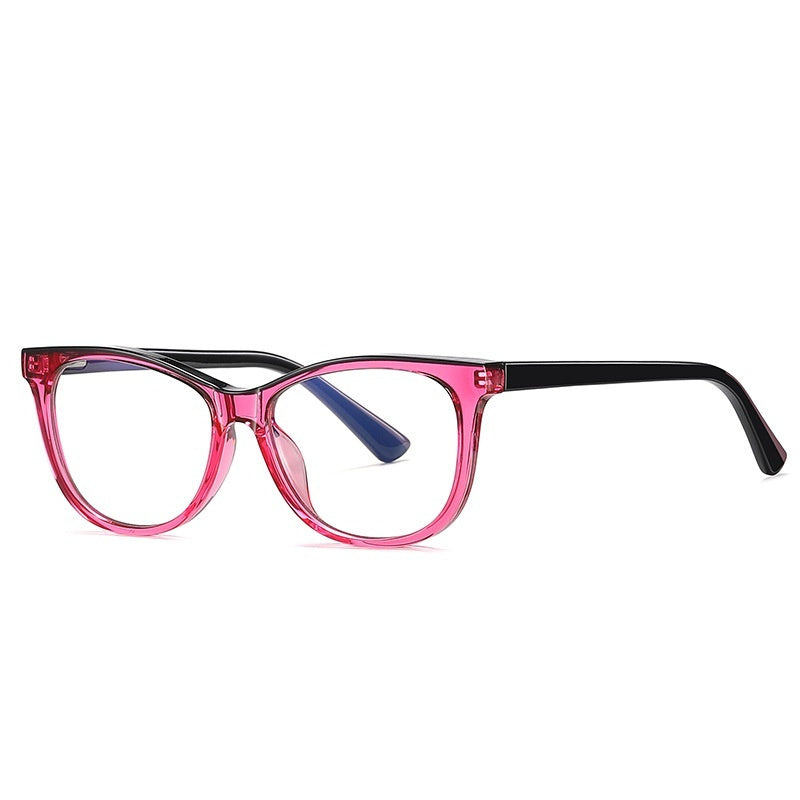 Fashion Colorblock Anti-blue Ray Youth Glasses