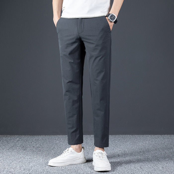 Casual Cropped Pants Herren Frühling und Herbst Slim Fit Skinny Business Herren Anzughose Korean Fashion