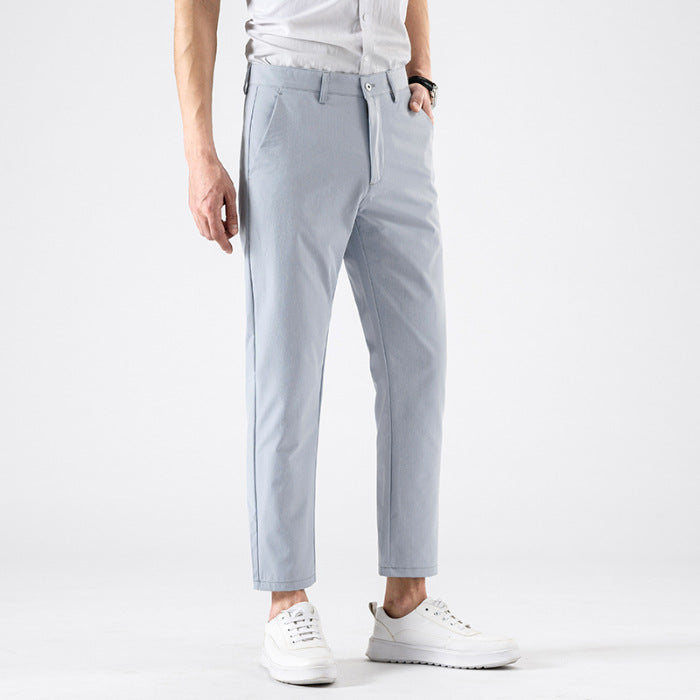 Casual Cropped Pants Herren Frühling und Herbst Slim Fit Skinny Business Herren Anzughose Korean Fashion