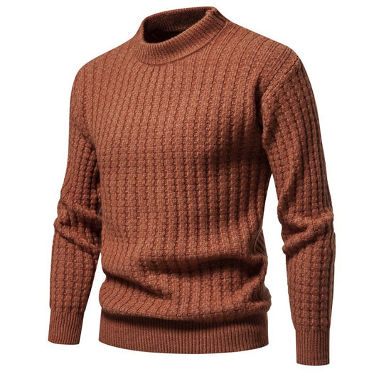 Herbst Herren Strickwaren Einfarbig Rundhals Mode Pullover