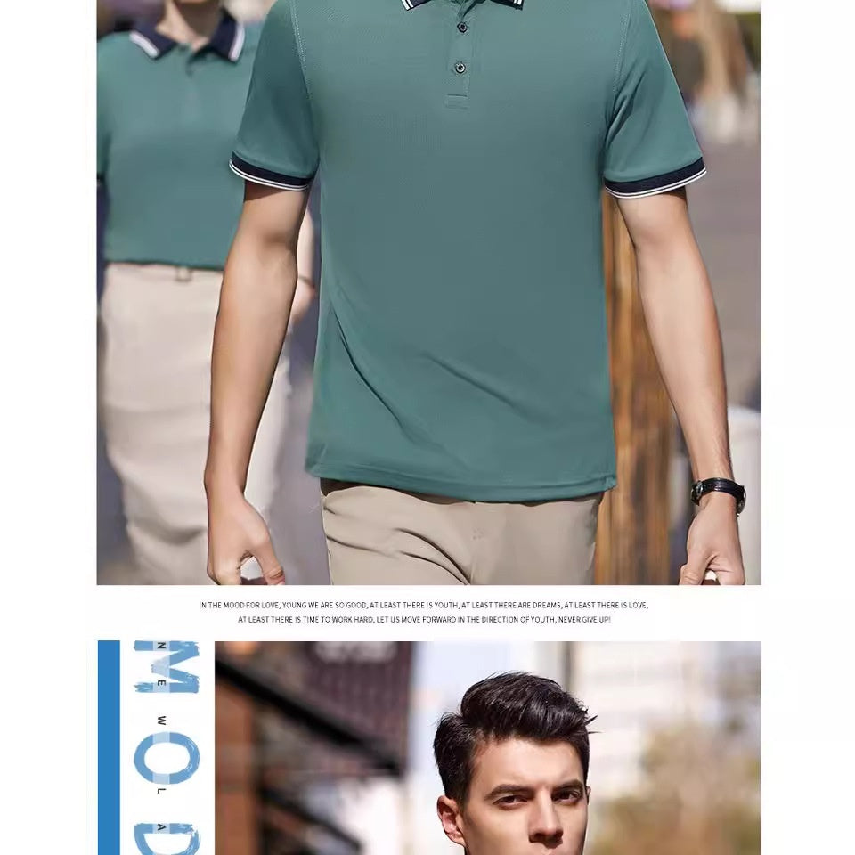 Business Poloshirt Revers Kurzarm Firmenkultur Kleidung