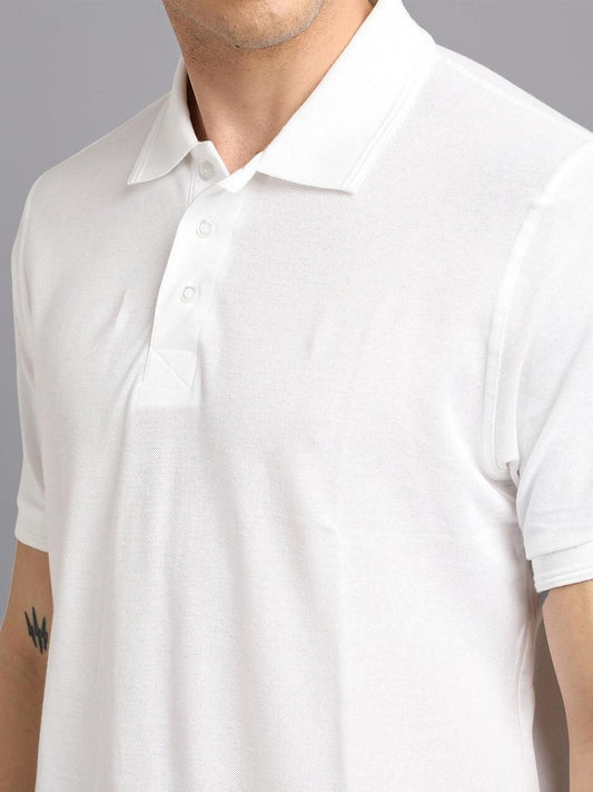 EliteFit: Matte Solid Half Sleeves Men's Polo T-Shirt