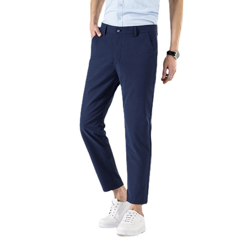 Casual Cropped Pants Herren Frühling und Herbst Slim Fit Skinny Business Herren Anzughose Korean Fashion