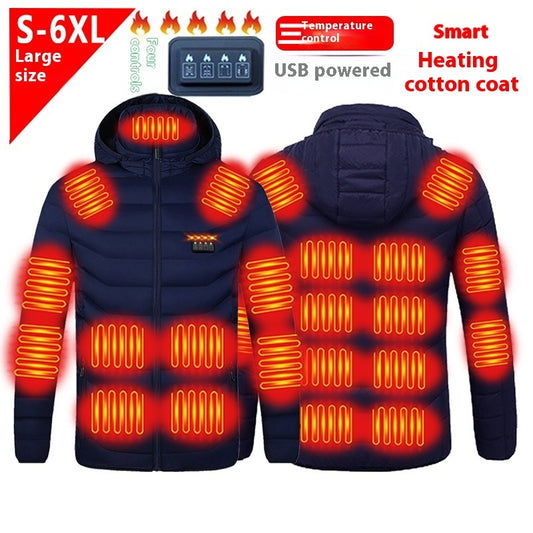 District 21 Heating Cotton-padded Clothes Men's Intelligent Charging Constant Temperature