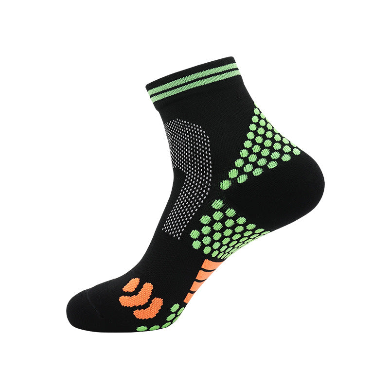 Professionelle Sport-Kompressions-Fahrradsocken mit Handtuchunterseite für Herren