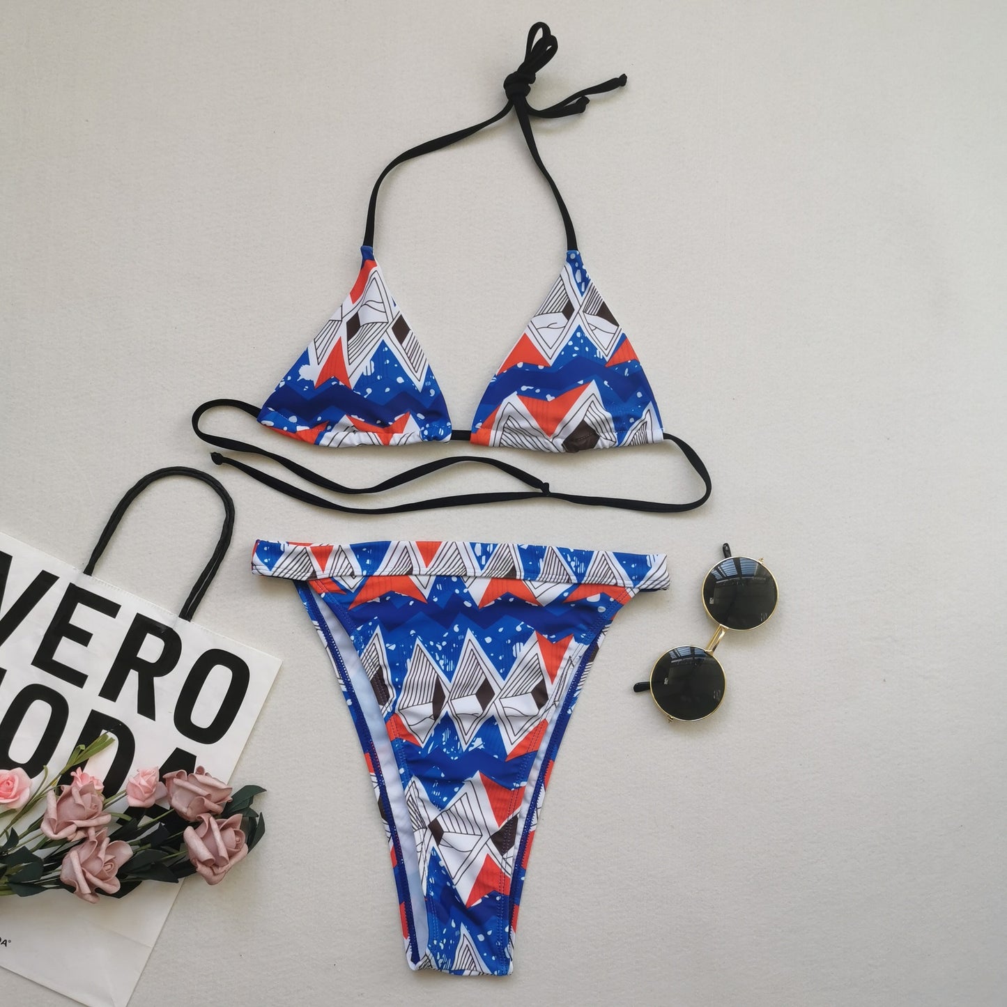 Blouse split swimsuit bikini