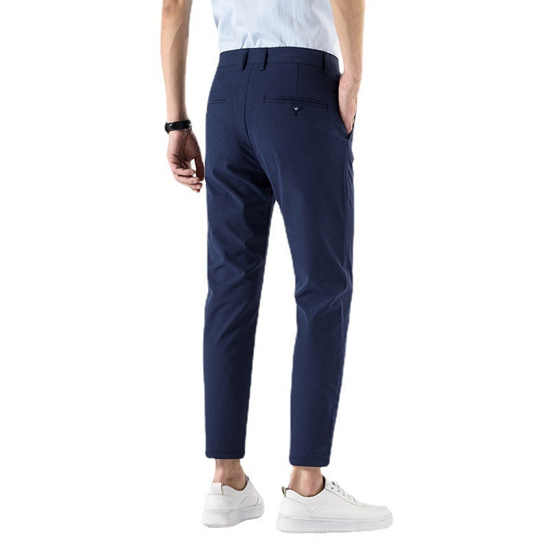 Casual Cropped Pants Herren Frühling und Herbst Slim Fit Skinny Business Herren Anzughose Korean Fashion